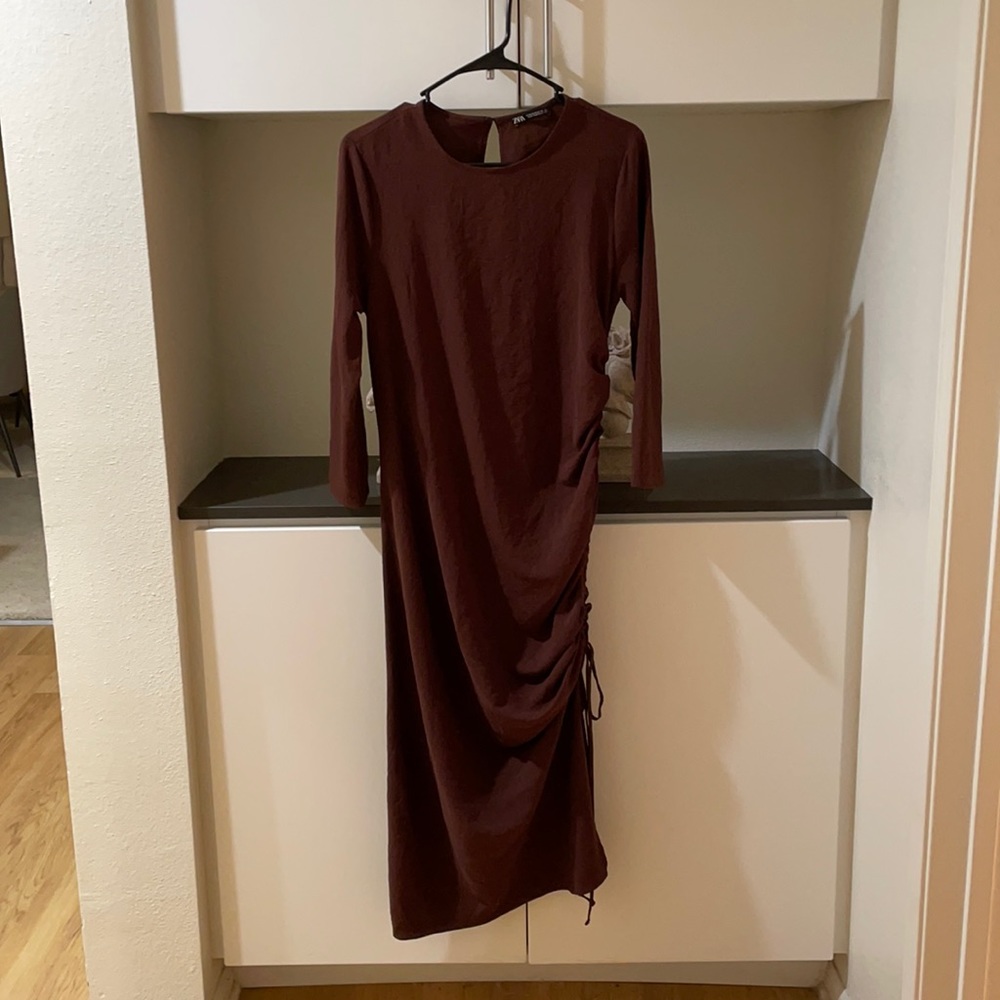 Ruched Detailing Zara Midi Dress
